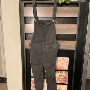 Black Denim Overalls